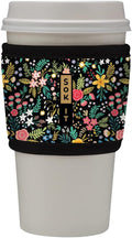 Sok It HotSok Coffee & Tea Reusable Insulated Neoprene Cup Sleeve (English Garden Picnic)