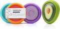 Avocado Saver & Onion Storage – 4-Pack Reusable Produce Containers for Fridge – Help Reduce Food Waste Keepers for Tomato, Garlic, Lemon, and Cut Fruits