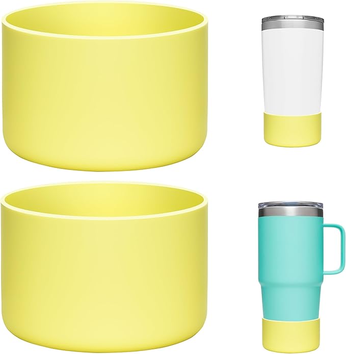 2 Pack Silicone Boot | Compatible with Hydro Flask, Owala, Yeti, Stanley & More | Fits 2.75-2.85" Bottom Bottles/Tumblers (12-40oz) | Anti-Slip | BPA-Free | Scratch & Noise Resistant