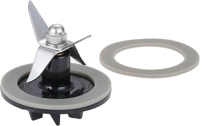 SPB-456-2 Blender Blade Assembly with 2 Pcs Blender Gaskets Ring, Replacement for Cuisinart CBT-500, SB5600, CB600, BFP703, BFP-703, BFP703B, BFP-703CH, SPB7, SPB-7BK, CB8, CB9, BFP-703