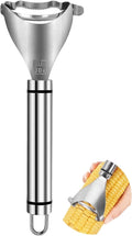 Corn Peeler, Corn Peeler for Corn on the Cob, 304 Stainless Steel Corn Cob Peeler, Corn Cob Stripper Tool, Quickly Remove Corn Kernels from Corn Cobs, Kichen Gadget