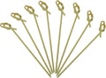 Minisland 200 Pcs Premium Bamboo Knot Cocktail Picks 4.7 Inch Long Fancy Toothpicks for Appetizers Party Food Fruit Drinks Garnish Skewer Sticks -MSL160