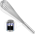Webake Commercial Whisk Heavy Duty 17in Large Whisk, 304 Stainless Steel Whisks for Mixing, Beating, Blending, Professional Kitchen Tools