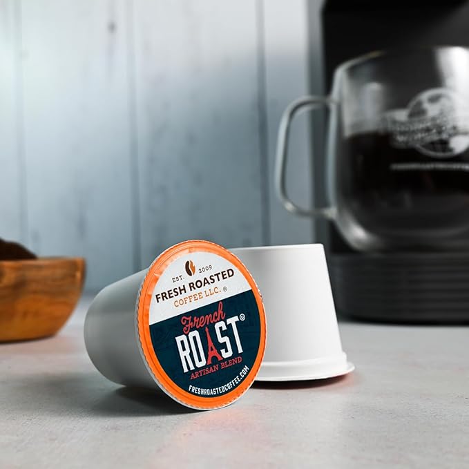 Fresh Roasted Coffee, Dark Roast Blend Variety Pack, K-Cup Compatible, 96 Count