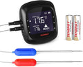 Tenergy Solis Digital Meat Thermometer, APP Controlled Wireless Bluetooth Smart BBQ Thermometer w/ 2 Stainless Steel Probes, Large LCD Display, & Carrying Case, Cooking Thermometer for Grill & Smoker