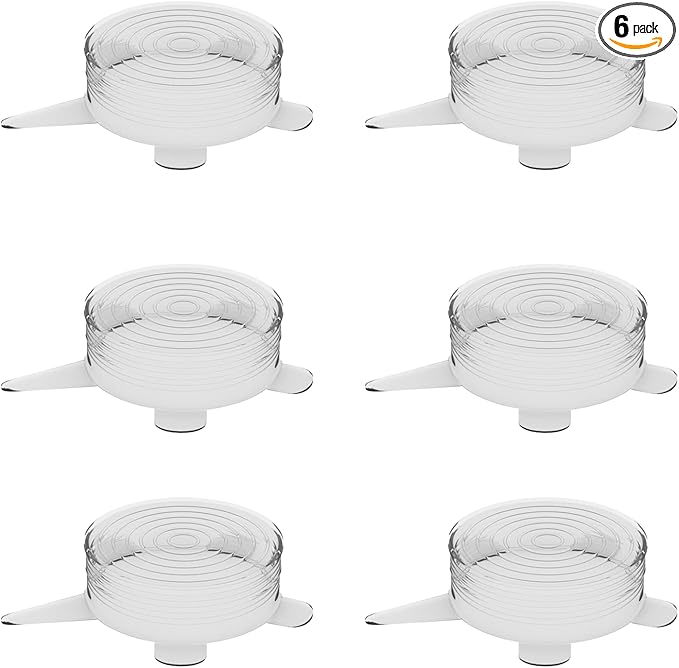 unwasted Reusable Silicone Lids (X-Small) – Upgrade Your Kitchen Gadgets with Our Silicone Covers for Food Storage – Reusable Silicone Stretch Lids and Food Covers for Containers Up to 5” (Pack of 6)