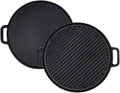 Reversible 12-Inch Double Handled Cast Iron Stovetop Grill/Griddle