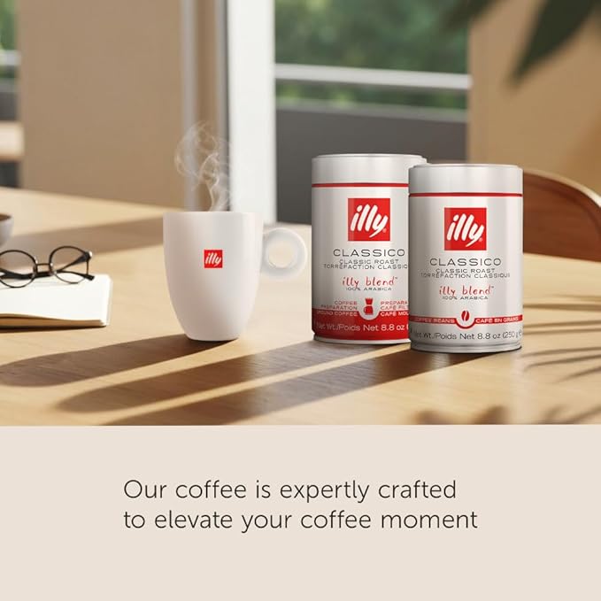 illy Arabica Selections Brasile - Cerrado Mineiro Ground Coffee, Regenerative Agriculture Coffee, 8.8oz (Pack of 1)
