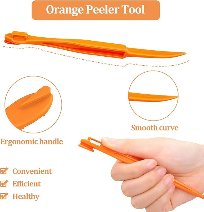 8 Pcs Orange Peeler Tools- Easy Orange & Lemon Fruit Peel Cutter Vegetable Slicer Fruit Tools