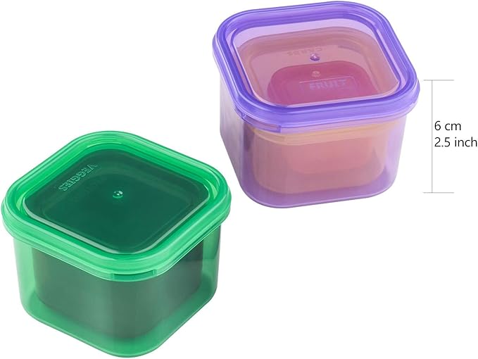 FIXBODY 7PCS Portion Control Containers, Color-Coded Labeled, 21 Day Lose Weight System (Use Guide, 21 Day Tracker and Recipe Ebook Include)