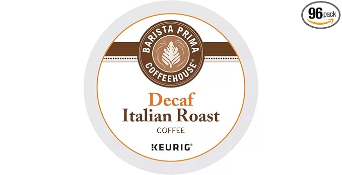 Barista Prima Coffeehouse Decaf Italian Roast KCups 96ct
