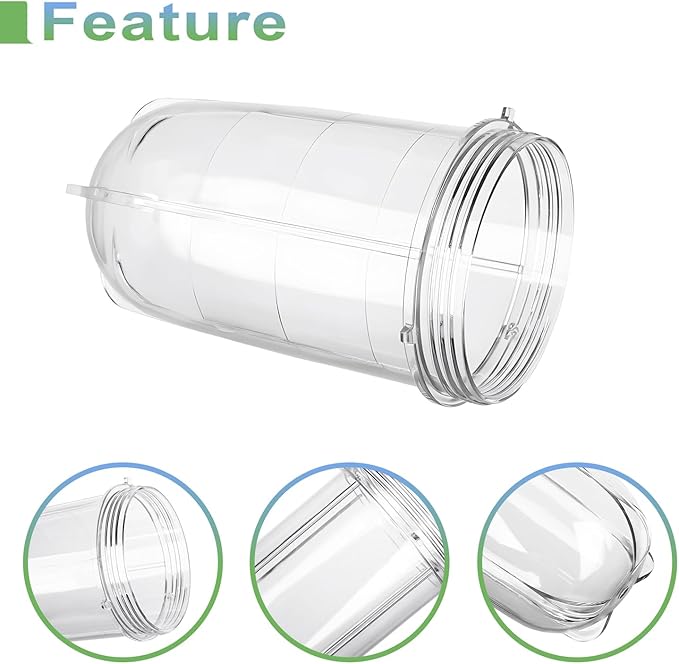 Replacement Cross Blade + 16oz Cup Set for Magic Bullet, Replacement Parts compatible with 250 W Magic Bullet MB1001 Blender