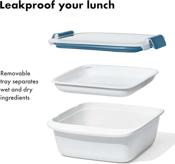 OXO Good Grips Prep and Go Salad Container - Ocean Blue