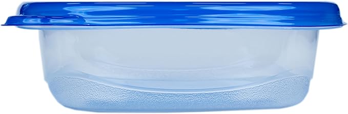 Glad GladWare Entrée Food Storage Containers, Medium Square - Meal Container Holds up to 25 Ounces of Food - Lock Tight Seal, 5 Count - 2 Pack