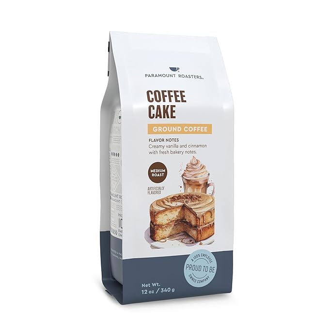 Paramount Roasters, Coffee Cake Flavored Ground Coffee, 12oz medium roast (Paramount Coffee Company)