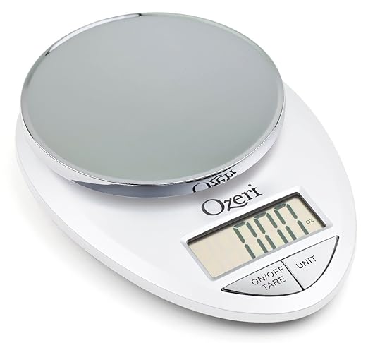 Ozeri Pro Digital Kitchen Food Scale, 0.05 oz to 12 lbs (1 gram to 5.4 kg)