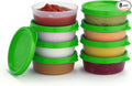 Condiment Cups Containers with Lids- 8 pk. 2.3 oz.Salad Dressing Container to go Small Food Storage Containers with Lids- Sauce Cups Leak proof Reusable Plastic BPA free for Lunch Box Picnic Travel