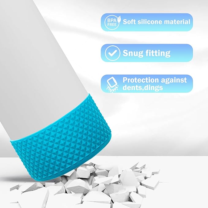 WK IEASON Protective Silicone Base Boot for Hydro Flask Mouth, Anti-Slip Silicone Sleeve Cover Bumper for Hydro Water Bottle Accessories -3.56inch Bottom Diameter