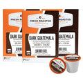 Fresh Roasted Coffee, Dark Guatemala Huehuetenango, Dark Roast, 72 Pods for K Cup Brewers