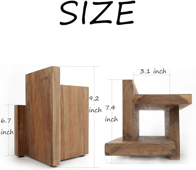 Resafy Magnetic Knife Block Knives Display Stable Board Holder Rack Magnetic Stands with Strong Enhanced Magnets on Both Sides Anti-slip Feet