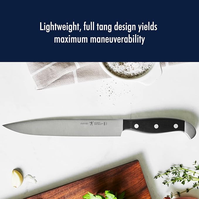 HENCKELS Statement Razor-Sharp 20-Piece White Handle Knife Set, Chef Knife, Bread Knife, German Engineered Knife Informed by over 100 Years of Mastery