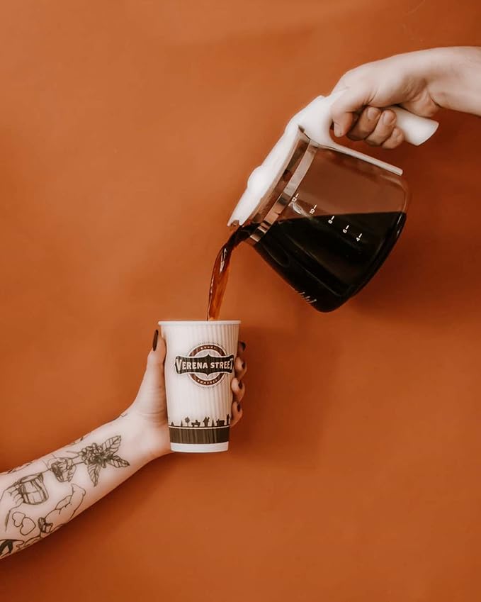 Verena Street 5 Pound Flavored Whole Bean Coffee, Mississippi Grogg, Medium Roast, Rainforest Alliance Certified Arabica Coffee
