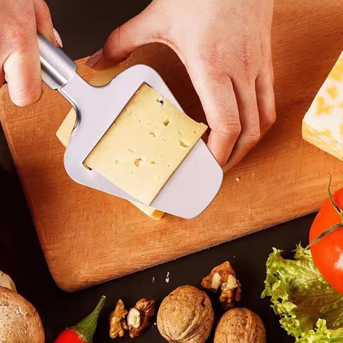 Stainless Steel Cheese Slicer to Produce Thin and Even Slices, Manual Cheese Slicer Grater Peeler Plane