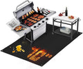 TOHONFOO 70 x 48 in Under Grill Mat for Outdoor Grill - Fireproof BBQ Mats for Grilling to Protect The Deck, Patio, Pavers - Easy to Clean Indoor Fireplace Mat - 1mm