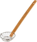 Helen’s Asian Kitchen Spider Strainer | Compact 3-Inch Bamboo Wire Mesh Ladle with Handcrafted Handle for Precision Cooking and Small Portions