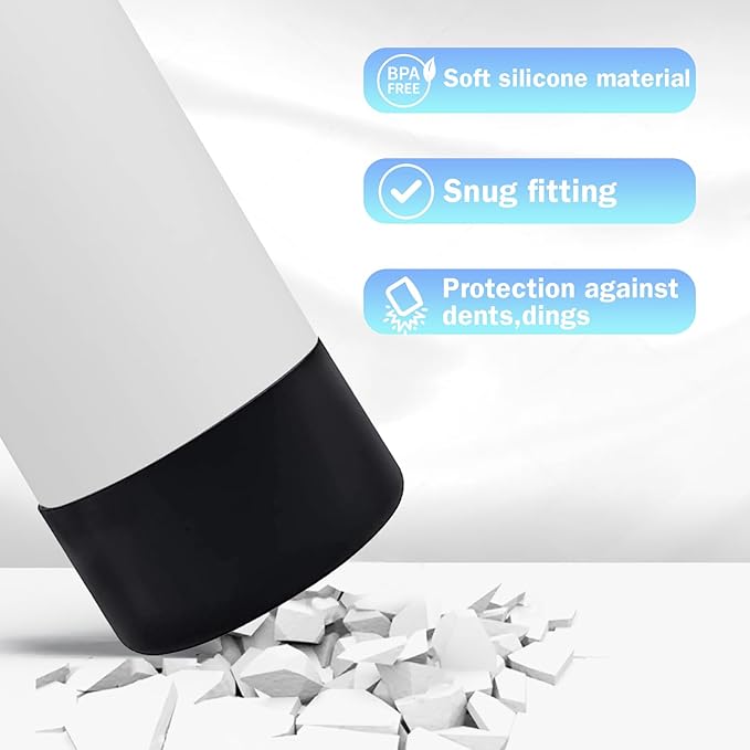 WK IEASON Protective Silicone Base Boot for Hydro Flask Mouth, Anti-Slip Silicone Sleeve Cover Bumper for Hydro Water Bottle Accessories -2.83inch Bottom Diameter