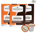 Fresh Roasted Coffee, French Vanilla Cappuccino Powdered Drink Pods, K-Cup Compatible, 72 Count