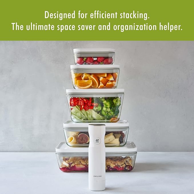 ZWILLING Fresh & Save Glass Airtight Food Storage Container, Meal Prep Container - Medium