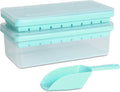Food-grade Silicone Ice Cube Tray with Lid and Storage Bin for Freezer, Easy-Release 2 * 36 Small Nugget Ice Trays 1 ice Bucket & Scoop, Flexible Ice Cube Molds with Ice Container