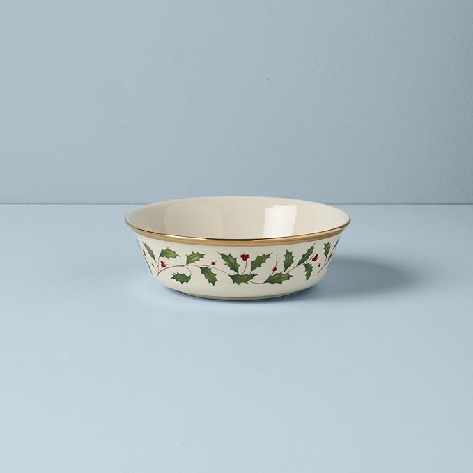 Lenox 146504230 Holiday All-Purpose Bowl, Christmas Dinnerware