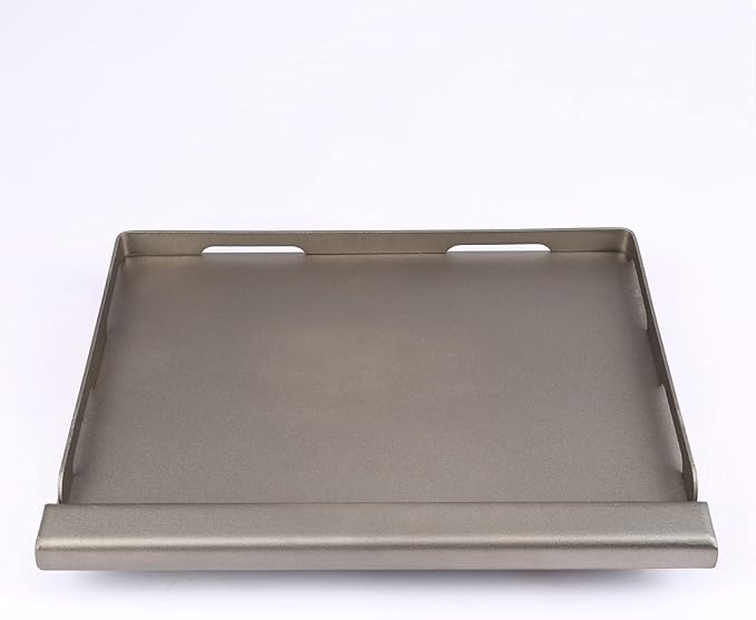 Griddle for Gas Grill Metal Cooking Griddle Pan for Outdoor Gas Grill, 17" x13" Flat Top Plate Skillet Pan Teppanyaki Insert for Weber Charbroil Camp Chef and Charcoal