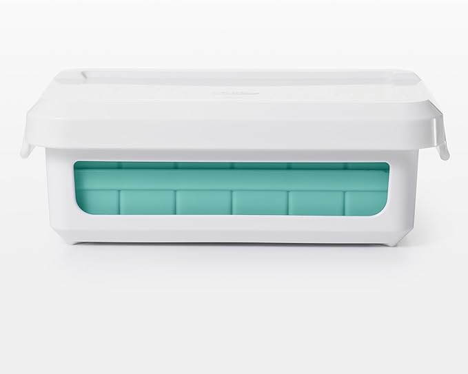 OXO Good Grips Silicone Small Ice Cube Tray with Lid | Ideal for Cocktails