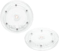 TamBee 2PC 6 inch Lazy Susan Turntable Organizer White Acrylic for Spice Rack, Cake, TV, Laptop, Crafts, Kitchen, Cabinet, Pantry Decorating