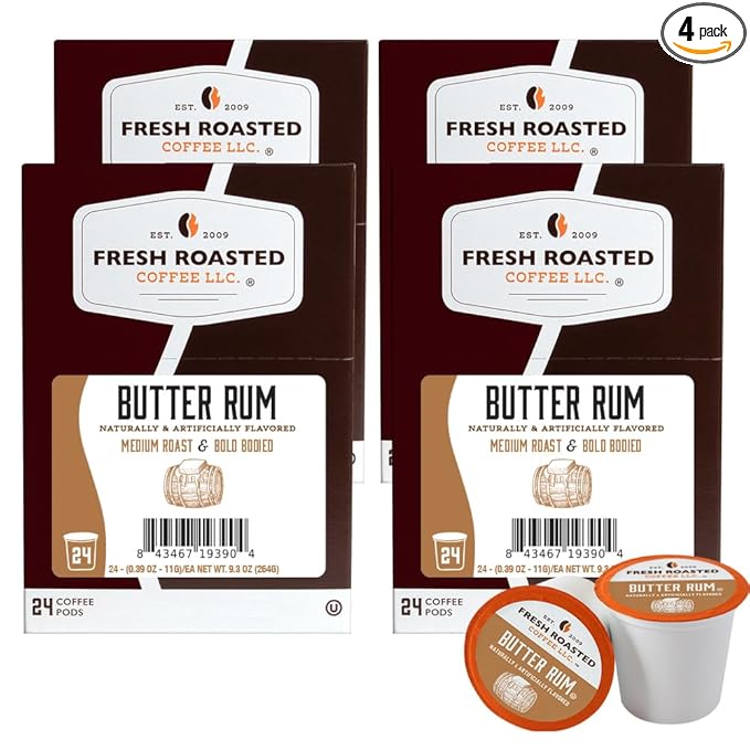 Fresh Roasted Coffee, Blueberry Crisp, Flavored Coffee Pods, 96 Count