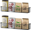 2PCS Magnetic Storage Baskets for Refrigerator, Strongly Magnet Spice Rack, Fridge Storage Shelf, Great for Kitchen and Pantry
