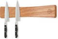 Magnetic Knife Strip, 16 Inch Magnetic Knife Holder for Wall with N52 Strong Magnets, Premium Oak Wooden Knife Magnetic Strip Organizer for Kitchen Knives & Tools,No Drilling