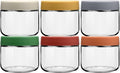 EONJOE 10 oz Glass Jars with Lids Meal Prep Portion Control Containers Pudding Yogurt Overnight Oats Salad Snack Cereal Candy Food Storage Cups Bowls Airtight