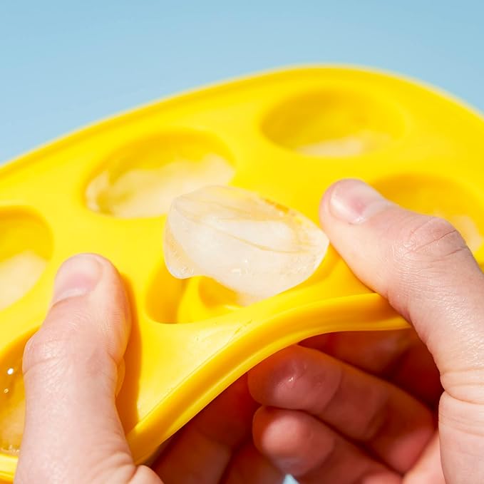 TrueZoo Quack the Ice Duck Ice Cube Tray, Easy Release Silicone Mold for Whiskey, Cocktails, Iced Tea, Jello Shots, Chocolates, Frozen Treats, Novelty Kitchen & Home Bar Gifts, Set of 1, Yellow