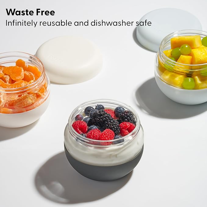 W&P Porter Seal Tight Glass Lunch Bowl Container w/ Lid | Mint 16 Ounces | Leak & Spill Proof, Soup & Stew Food Storage, Meal Prep, Airtight, Microwave and Dishwasher Safe, BPA-Free Glass
