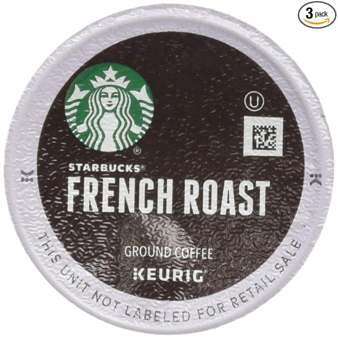 Starbucks French Roast Dark Coffee, 72 K-Cups, (3 Pack of 24 k-cups)