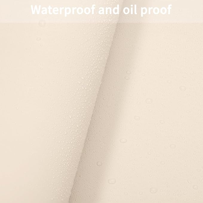 Table Pad - Used for Square Table Waterproof and Easy to Clean Good Flatness Easy to Used for Dining Table(Off White+Light Gray 46x46)
