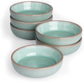 famiware Nature Ceramic Soy Sauce Dish, Dipping Bowls Set of 6, 3 oz Dipping Sauce Bowls/Dishes/Cups/Plates, Small Serving Bowls for Side Dishes, Condiments, Sushi, Appetizer, Dessert, Verdure