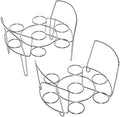 Instant Pot Official Stainless Steel Wire Egg Racks, Set of 2 – Ideal for 6-Quart & 8-Quart Cookers, Ideal for Hard or Soft-Boiled Eggs, Multi-Use Tray for Cooling, Decorating, and Serving
