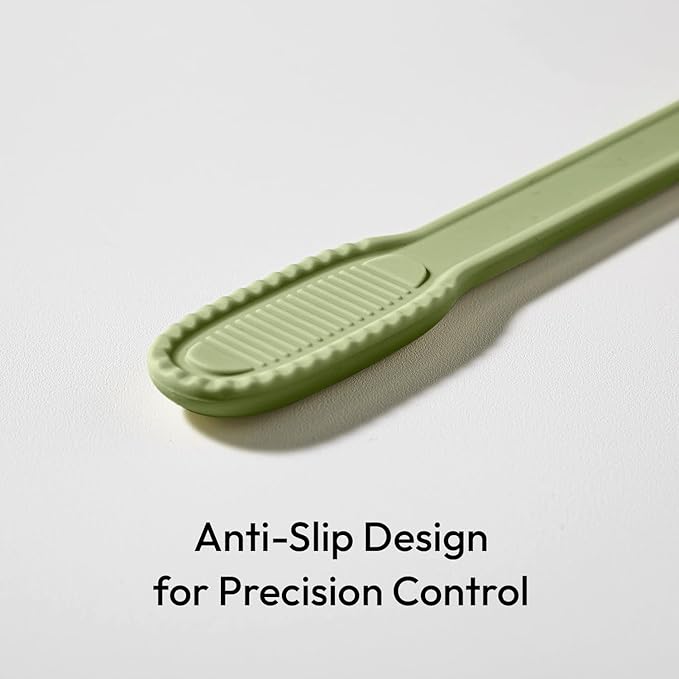 carrotez Silicone Cooking Kitchen Tongs, Anti-Slip,Non-Scratch Serving Tongs 9.25 Inches - Sage Green