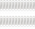 24 Pack Flat Beer Bottle Opener 5 inch Heavy Duty Stainless Steel Flat Bottle Opener Metal Beer Bottle Openers Silver Beer Openers for Bartender Kitchen Bar or Restaurant (Silver, 5 inch)