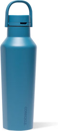 Corkcicle Sport Canteen - Keeps Drinks Cold 25 Hours - Stainless Steel Water Bottle - Triple-Insulated - Spill-Proof - Summer Drinkware Gift - Keeps Drinks Ice Cold - 20 oz - North Shore